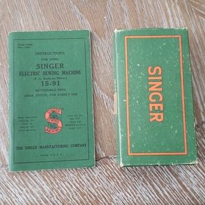 Singer Sewing Machine Instructions & Accessories